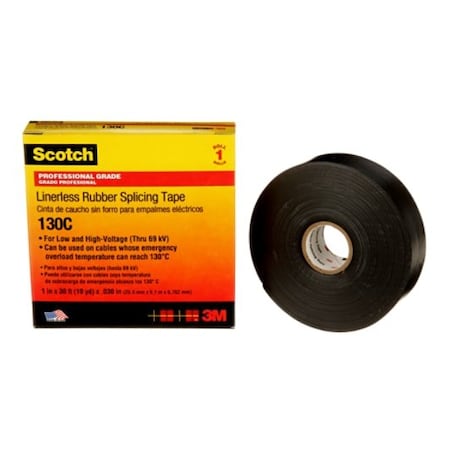 3M Scotch Linerless Rubber Splicing Tape 130C, 24PK 7000006090