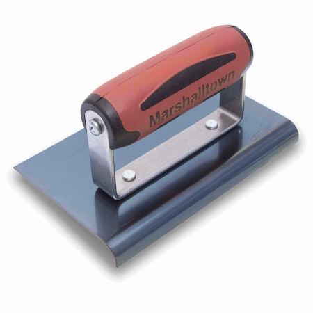 Marshalltown Concrete Hand Edger, Blue Steel Hand Edger, Straight End Edger, 6 x 4 inch Edger, 1/2 inch Radius 159BD