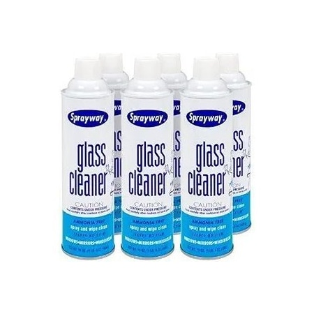 Sprayway Glass Cleaner 20 oz. Can, 6PK SW050-6