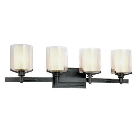 Troy Lighting Arcadia 4 Light Bath And Vanity 29.5 In. French Iron B1714-TRN