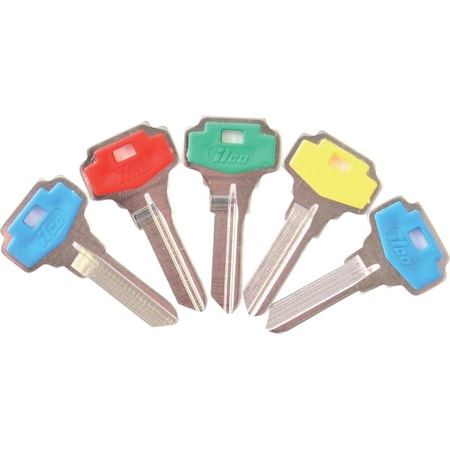 Ilco Dexter Assorted Design Decorative House Key DE6, 5PK IAK00004790