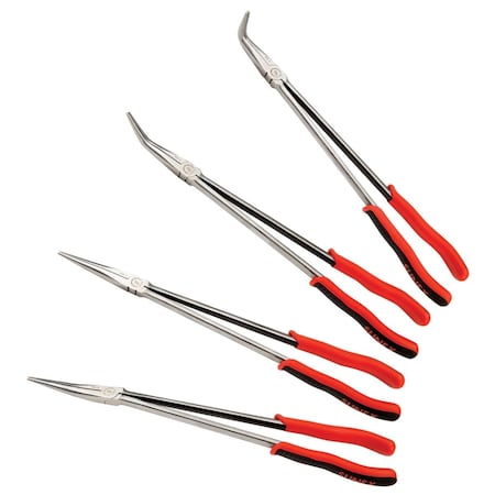 Gourmetgalley 3706V 16 in. El Needle Nose Pliers Set, 4 Piece GO2613279