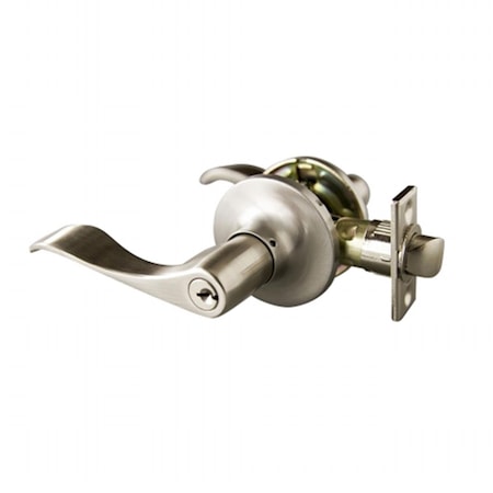 Design House Stratford 6 Way Latch Entry Door Knob- Satin Nickel 727933