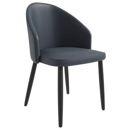 Leisuremod Paradiso Collection Modern Dining Seat in Black PC50BL