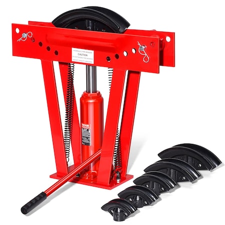 Vevor Hydraulic Pipe Bender 12 Ton Manual Pipe Bending Tool with 6 Dies MR8080