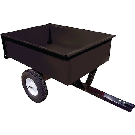 Ag South TrailerDump Cart, Steel Deck, 16 in Wheel, Black SC10-MC