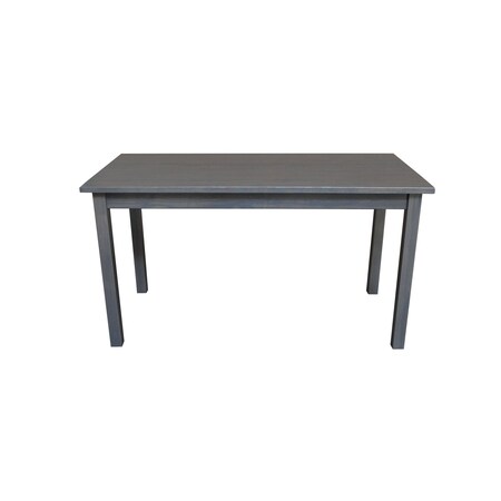 Homeroots 60" Gray Solid Wood Dining Table 548921