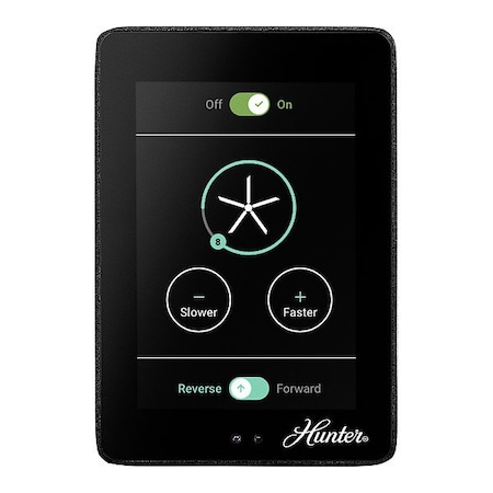 Hunter SpeedControl, Black, Steel, TouchScreen 74212