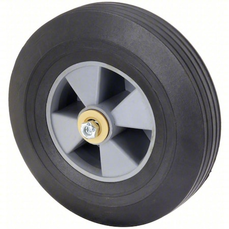 Little Giant Wheel Solid Rubber, 10 x 2-3/4, Center Hub WHSP-1027P-C