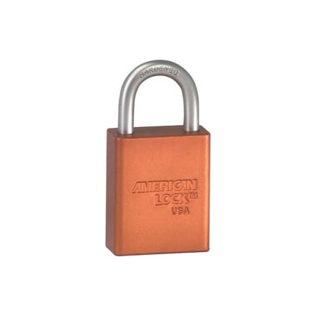 Master Lock Co Safety Padlock 1in Shackle Orange Keyed Alike A1105KD ORJ