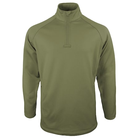 Propper Men's Quarter Zip Grid Fleece, Olive, X-Small Regular F5416