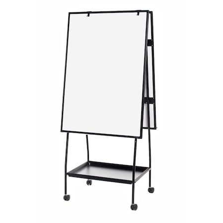 Mastervision Dry Erase Board, Melamine, 59 21/32 in, 29 23/32 in, Aluminum Frame, White, Matte EA49125016