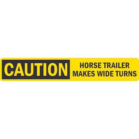 Lyle Horse Trailer Makes Wide Turns, 24x4, Engineer Grade, Yellow G-14370-ED_24x4