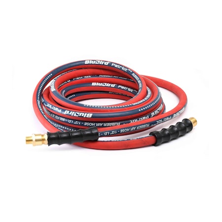 Patriot Pro BluBird Patriot Pro Rubber Air Hose Assembly 1/2" x 25' PPPRO1225