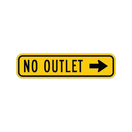Sign Solutions Usa Traffic Sign, 36 in Width, Aluminum Sign, Horizontal Rectangle DUS06HYE3609W14-2aR