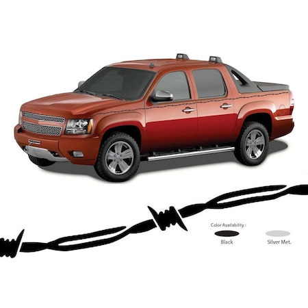 Trimbrite GRAPHICS 78 Inch Barbwire Silver 36 Foot Length R65171