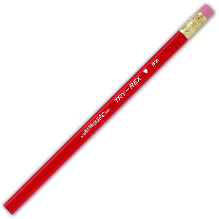 Moon Products Try Rex Pencil, Jumbo With Eraser, 12PK B21T