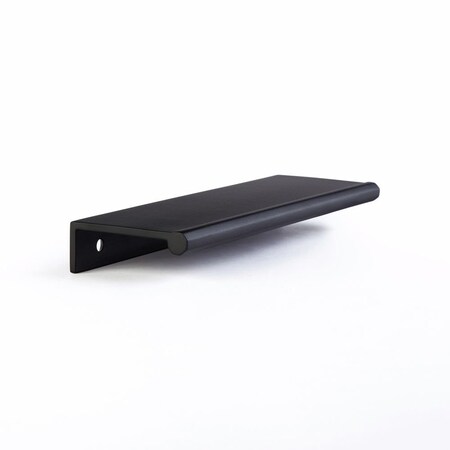 Schaub 4in Center to Center Baker Edge Pull Matte Black Finish 10021-MB