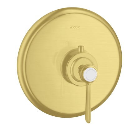 Axor Montreux Thermostatic Trim HighFlow with Lever Handle in Brushed Gold Optic 16824251