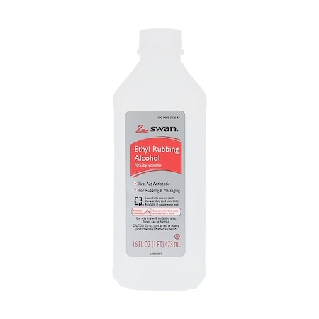 Swan Ethyl Rubbing Alcohol Solution 70%, 16oz Bottle 1088152
