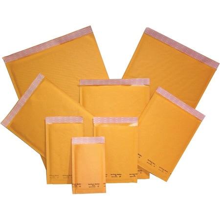 Jiffylite Bubble Mailer, Yellow, PK100 100018418