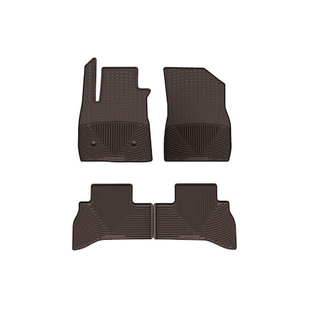 Weathertech Cocoa, Front and Rear All Weather Floor Mats W556CO-W559CO