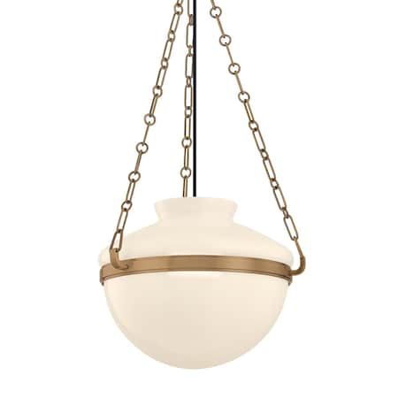 Troy Lighting Paradigm 1 Light Pendant in Patina Brass Finish F5116-PBR