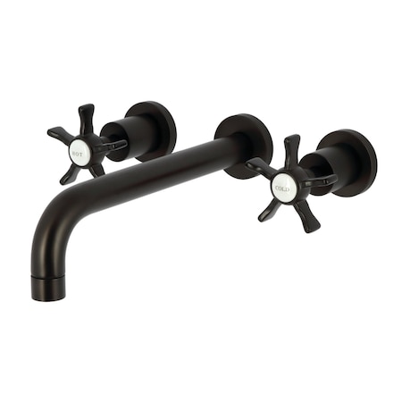 Kingston Brass Two-Handle Wall Mount Tub Faucet, Oil Rubbed Bronze KS8025NX