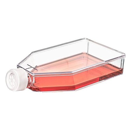 Zoro Select Plastic Flasks, Colorless, PK40 TC-FLSK-182-V-NT