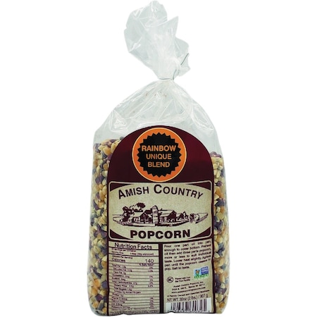 Amish Country Popcorn 2 Lb. Rainbow Popcorn 60032 W RA 8/2
