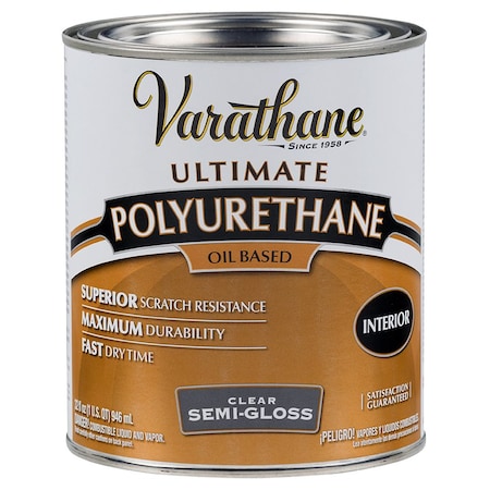 Varathane Qt Clear Oil-Based Interior Ultimate Polyurethane, Semi-Gloss 6041H