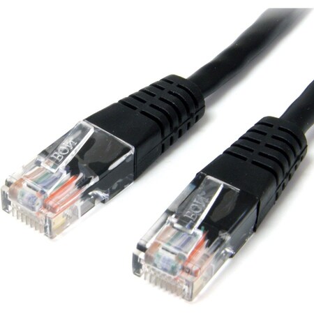 Startech.Com 15 ft Black Molded Cat5e UTP Patch Cable M45PATCH15BK