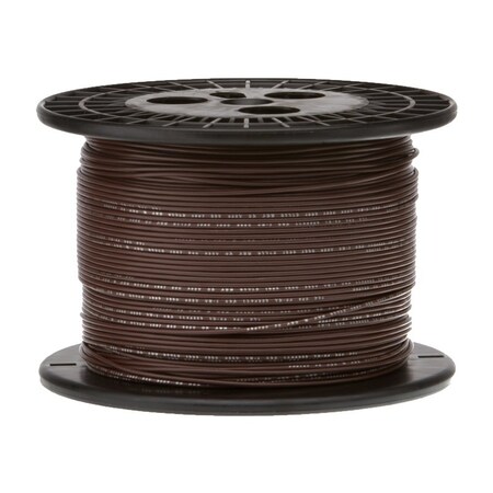 Remington Industries 16 AWG Stranded Hook Up Wire, Brown, 250 ft, 0.077" Diameter, 300V 16UL1061STRBRO250