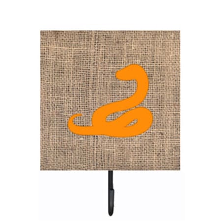 Carolines Treasures Snake Burlap And Orange Leash Or Key Holder BB1124-BL-OR-SH4