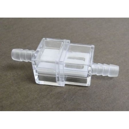 Helix Racing Products Fuel Filter 1/4In 6mm Rectangular, White W/Stainless Screen Element 118-9010