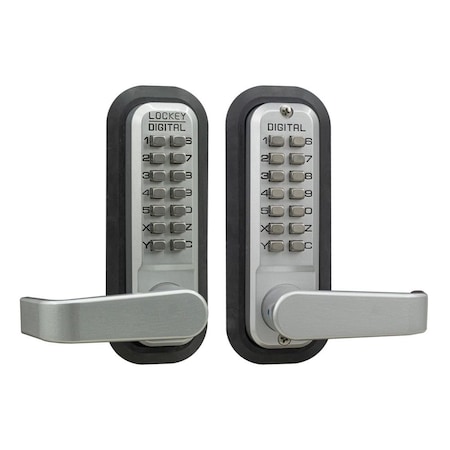 Lockey Usa Mechanical Keyless Lever Lock, Double Sided, 2835DC, Marine Grade 2835SCMGDC