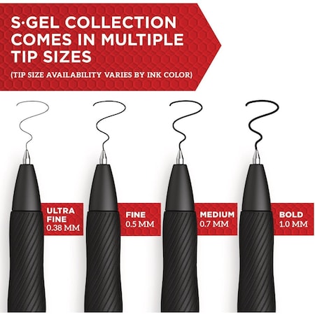 Sharpie S-Gel Black Medium Point Gel Pen, 2PK 2096156
