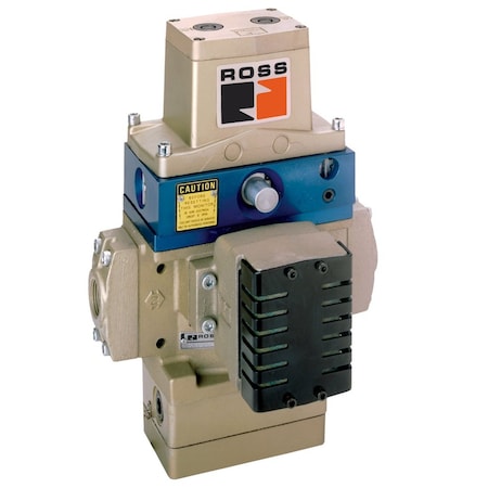 Ross Controls Double Valves with Pneumatic L-G Monitor, Ports 1/2 to 2 3573A8162W