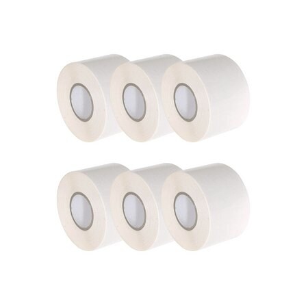 Gtse Wide White Vinyl Electrical Tape, 2in x 66ft - Pack of 6, 6PK PVC-401-WHT-06