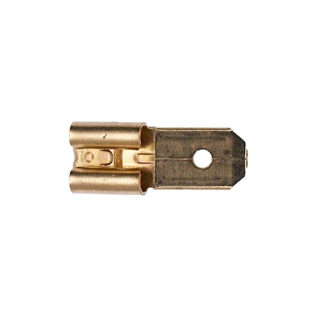 Auveco Dual Male-Female Adapter Converts 250in x032in Male Tab To 2 Male Tabs, 25PK 8788