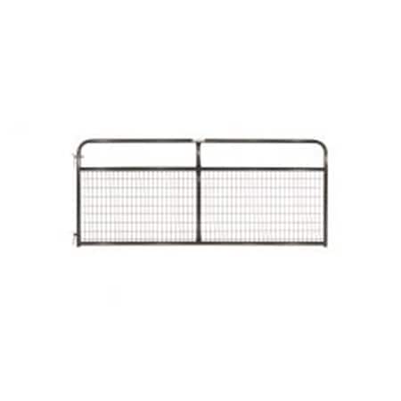 Tarter 2 x 4 in. Wire-Filled Gate 10 ft., Black WFGBL10