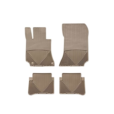 Weathertech Tan, Front and Rear All Weather Floor Mats MB W212 T