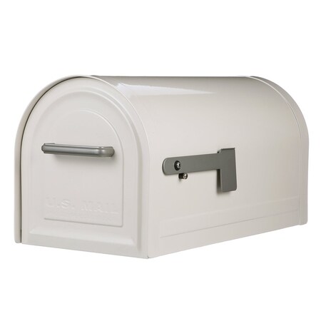 Architectural Mailboxes Reliant Locking Post Mount, White (Architectural Brand) MB981WAM