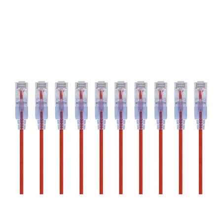 Monoprice SlimRun Cat6A Ethernet Patch Cable - Snagless RJ45_ UTP_ Pure Bare Cop 29440