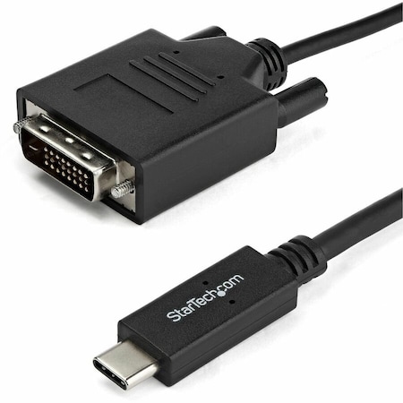 Startech.Com 6.6 ft / 2 m USB-C to DVI Cable - USB Type-C Video Adapter Cable - 1920 x 1200 - Black CDP2DVIMM2MB