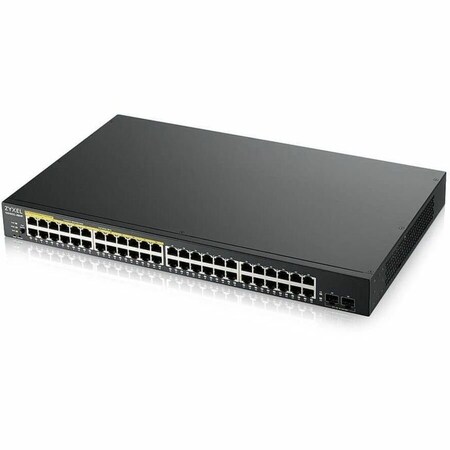 Zyxel 48 PORT GBE (24 GBE + 24 GBE W/POE+) L2 WEB MANAGED RACKMOUNT SW GS1900-48HPV2
