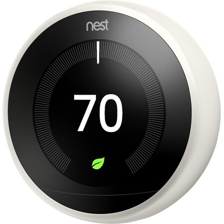 Google NEST LEARNING THERMOSTAT, 3RD GENERATION, WHITE - T3017US