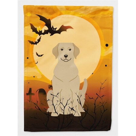 Carolines Treasures Halloween Yellow Labrador Flag Canvas House Size BB4321CHF