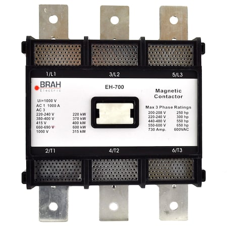 Brah Electric , Replacement 700A 600V 3P with 120VAC Coil for EH Series Contactor EH-700-30-22 BEH-700-30-22