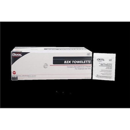 Dukal 5 x 8 in. Bzk Towelette, 3 per Strip 855-1200